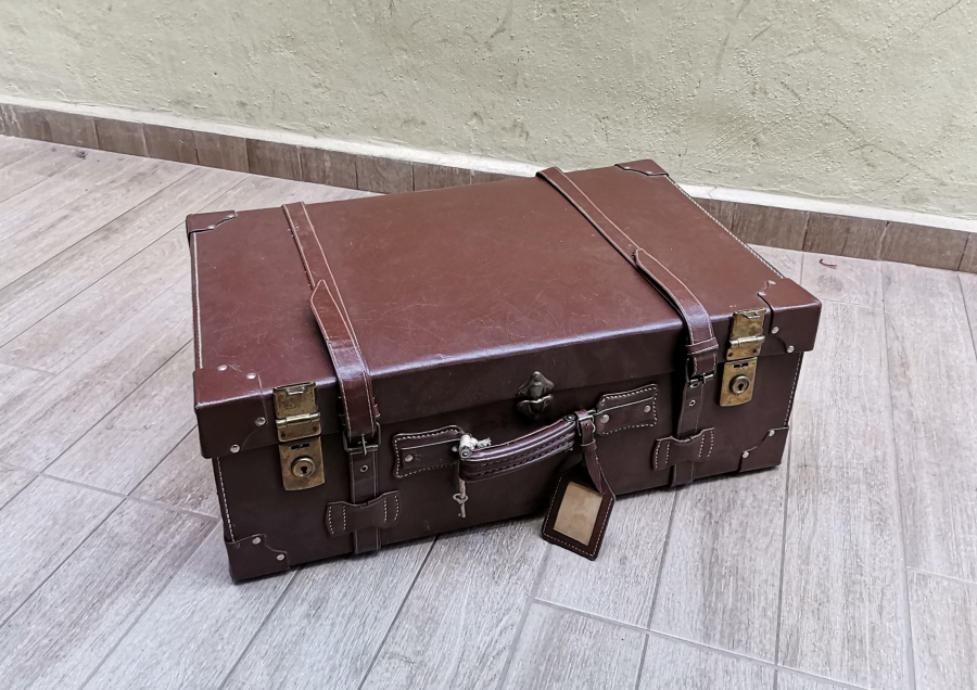 BÜYÜK BOY ANTİKA DERİ BAVUL