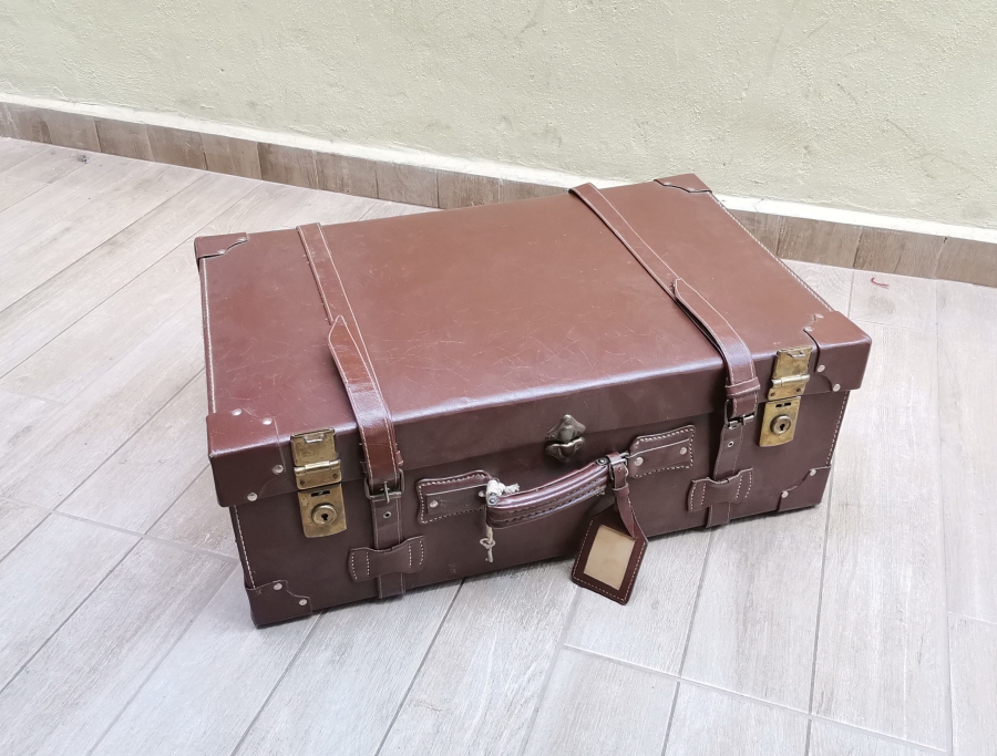 BÜYÜK BOY ANTİKA DERİ BAVUL