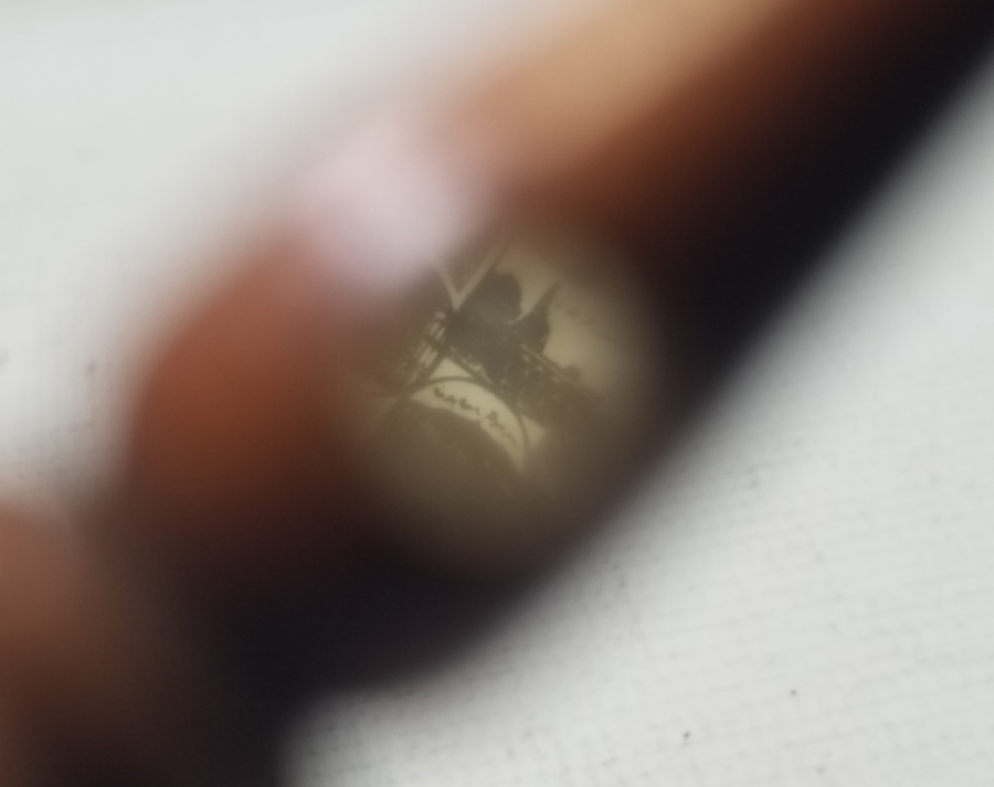 İÇİNDE KABE-İ ŞERİF GÖRSELİ BULUNAN MİKRO FOTOĞRAFLI OSMANLI DÖNEMİ AHŞAP NAMAZ TESPİHİ