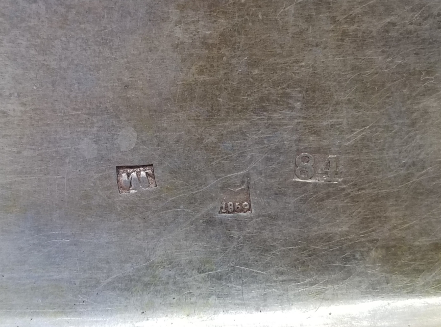 ÇARLIK RUSYA DÖNEMİ SAVATLI GÜMÜŞ TABAKA