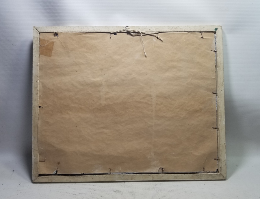 ORİJİNAL ÇERÇEVESİNDE CAMALTI ANTİKA HAT LEVHA