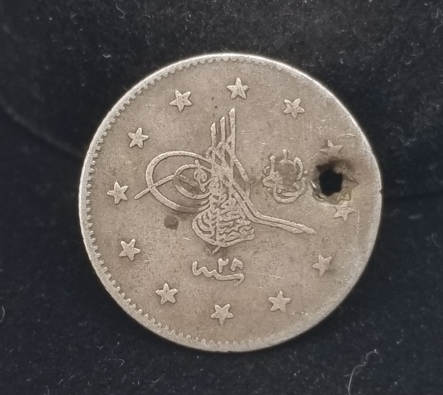 SULTAN ABDÜLHAMİD DÖNEMİ GÜMÜŞ 2 KURUŞ MECİDİYE