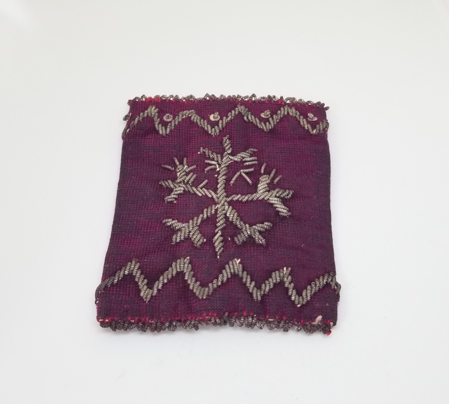 GÜMÜŞ SIRMA İŞÇİLİKLİ OSMANLI DÖNEMİ NADİR TİPTE KESE