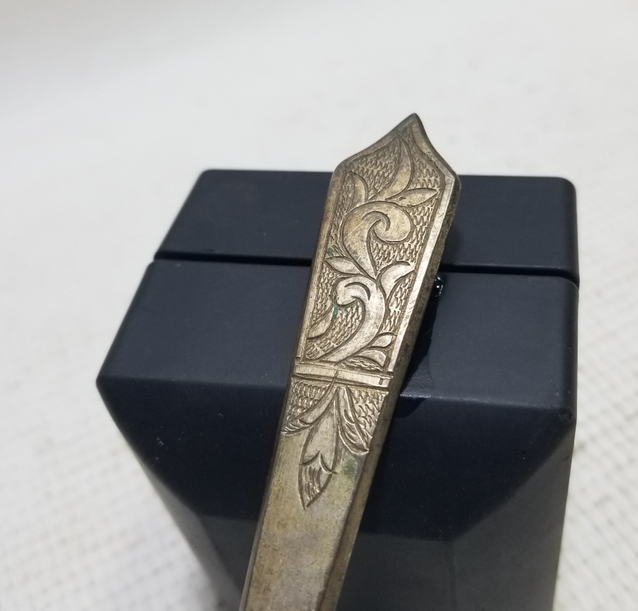 ÜZERİ KALEM VE KABARTMA İŞÇİLİKLİ OSMANLI DÖNEMİ RUM İŞİ KAŞIK