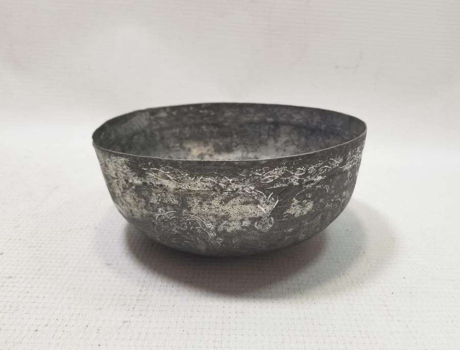 ÜZERİ İŞLEMELİ OSMANLI DÖNEMİ BAKIR HOŞAF KASESİ