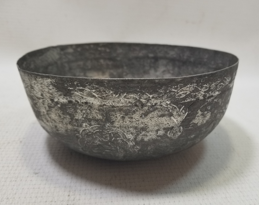 ÜZERİ İŞLEMELİ OSMANLI DÖNEMİ BAKIR HOŞAF KASESİ