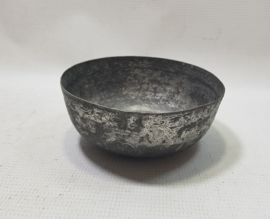 ÜZERİ İŞLEMELİ OSMANLI DÖNEMİ BAKIR HOŞAF KASESİ