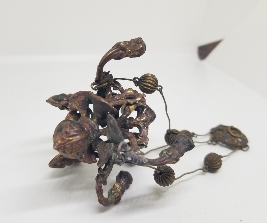 ÜZERİ TOMBAK İŞÇİLİKLİ OSMANLI DÖNEMİ NADİR KANDİL