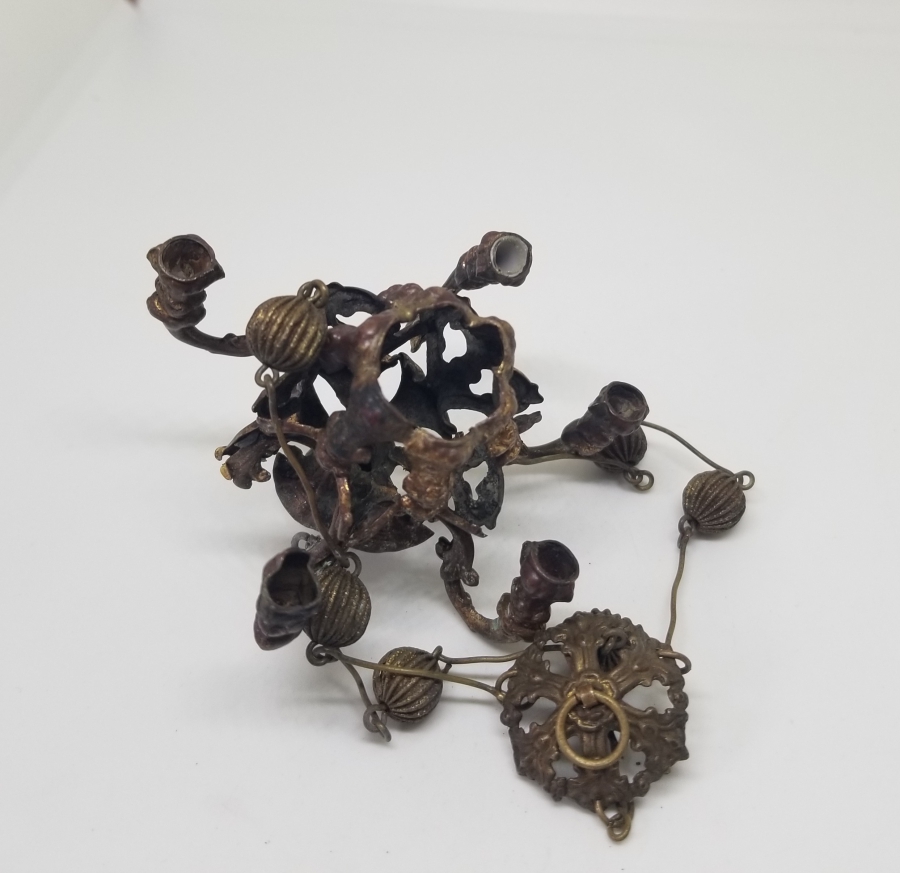 ÜZERİ TOMBAK İŞÇİLİKLİ OSMANLI DÖNEMİ NADİR KANDİL