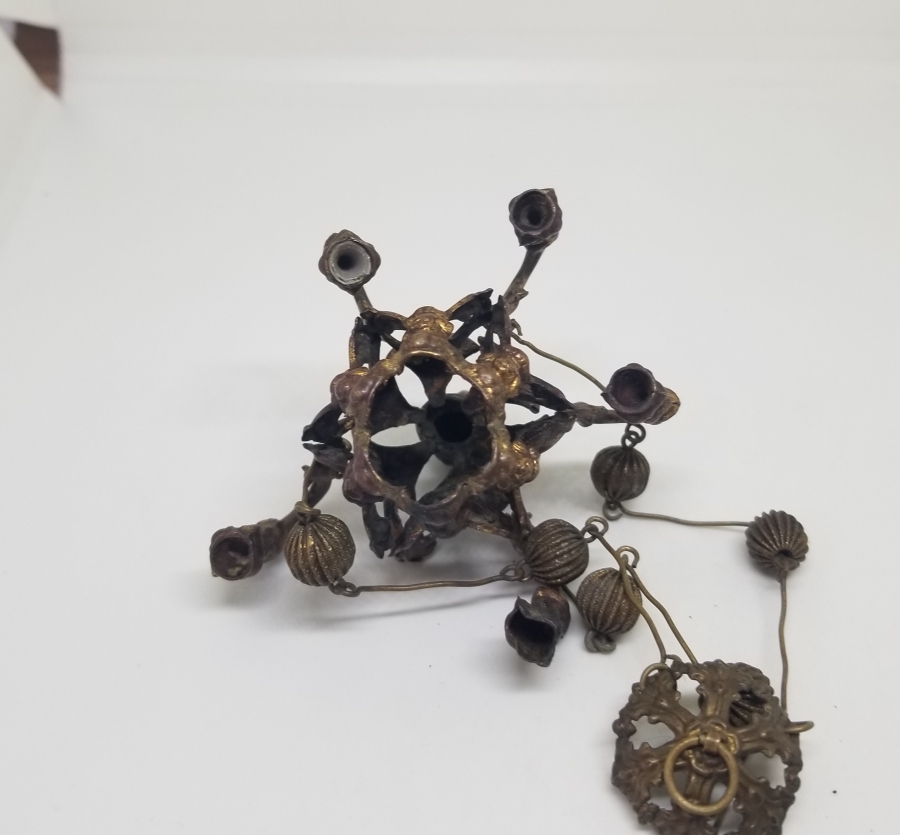 ÜZERİ TOMBAK İŞÇİLİKLİ OSMANLI DÖNEMİ NADİR KANDİL