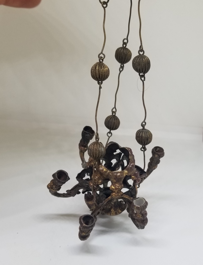 ÜZERİ TOMBAK İŞÇİLİKLİ OSMANLI DÖNEMİ NADİR KANDİL