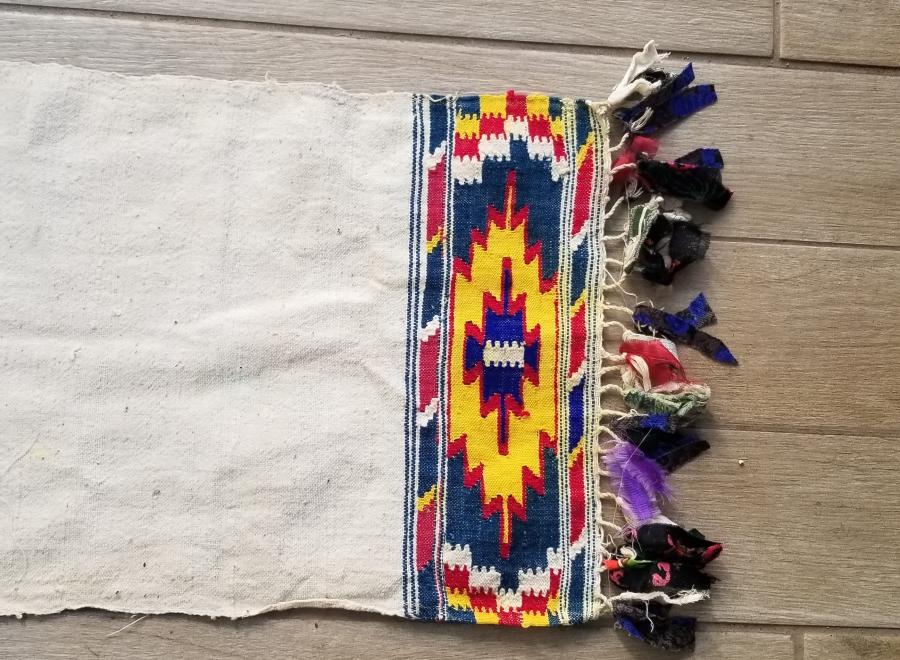 OSMANLI DÖNEMİ EL DOKUMA İŞLEMELİ YAĞLIK