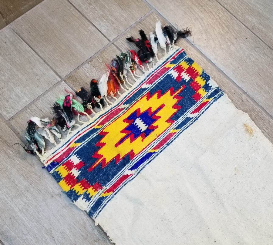 OSMANLI DÖNEMİ EL DOKUMA İŞLEMELİ YAĞLIK