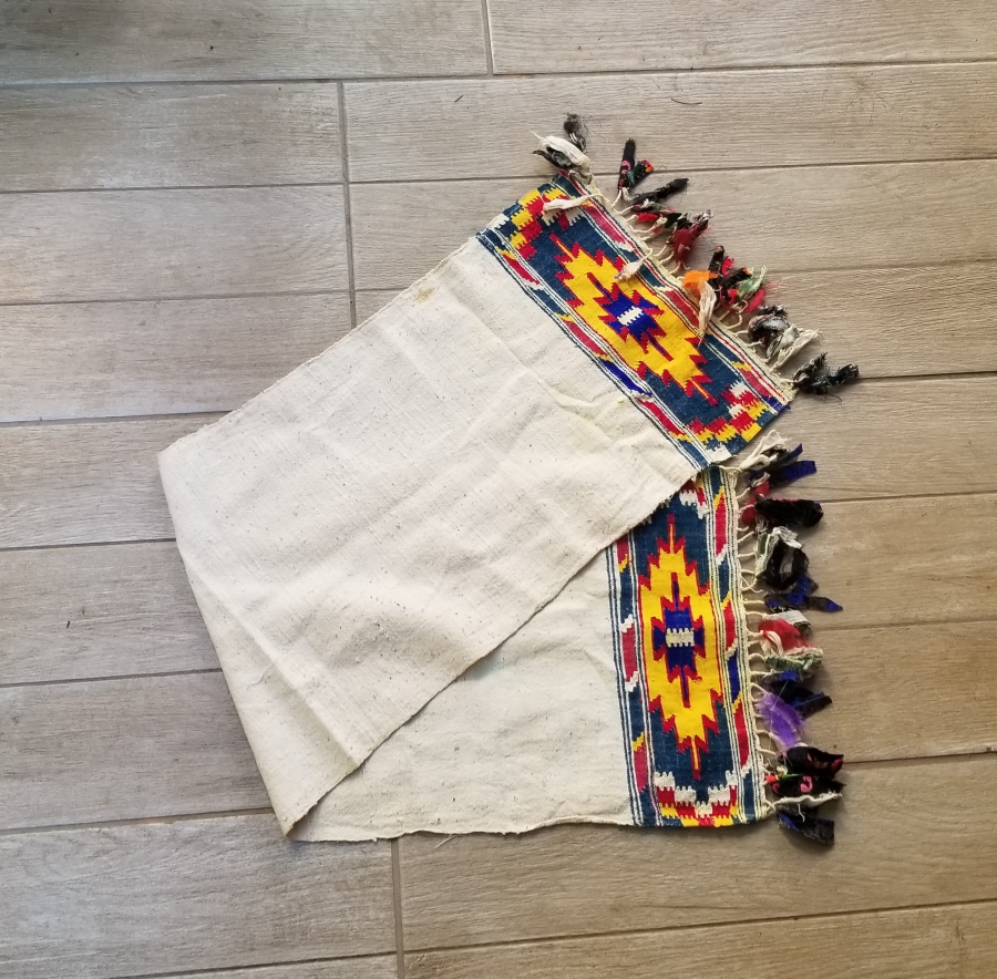 OSMANLI DÖNEMİ EL DOKUMA İŞLEMELİ YAĞLIK