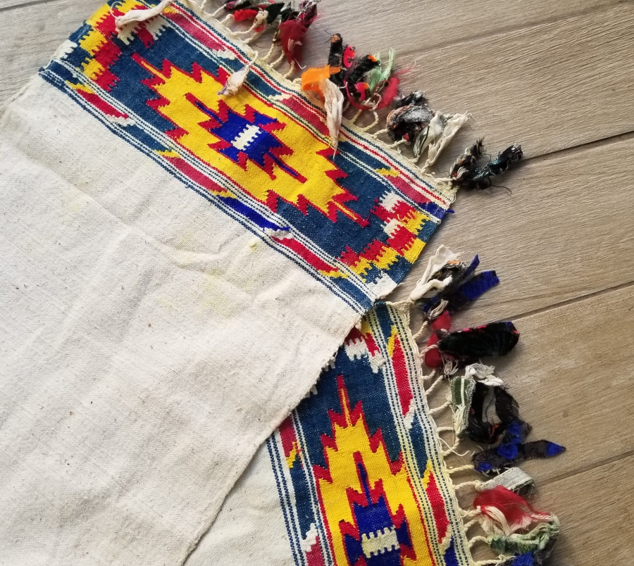 OSMANLI DÖNEMİ EL DOKUMA İŞLEMELİ YAĞLIK