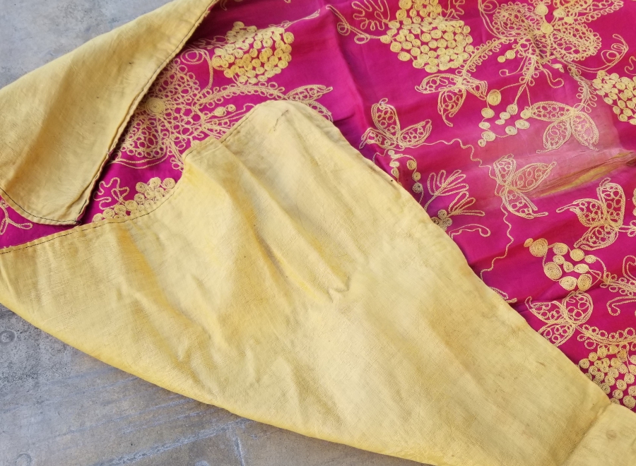 OSMANLI DÖNEMİ SUZANİ İŞÇİLİKLİ GELİN HAMAM BOHÇASI