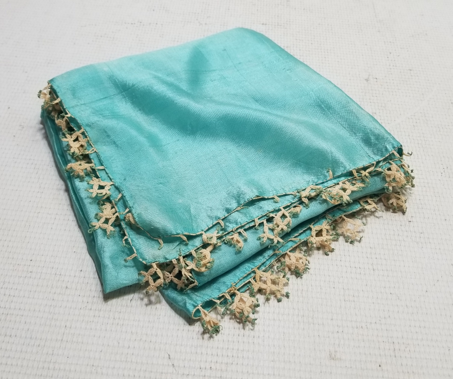 OSMANLI DÖNEMİ İĞNE OYALI İPEK KREP