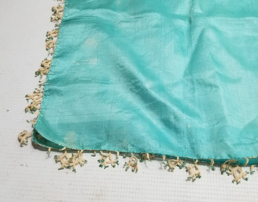 OSMANLI DÖNEMİ İĞNE OYALI İPEK KREP