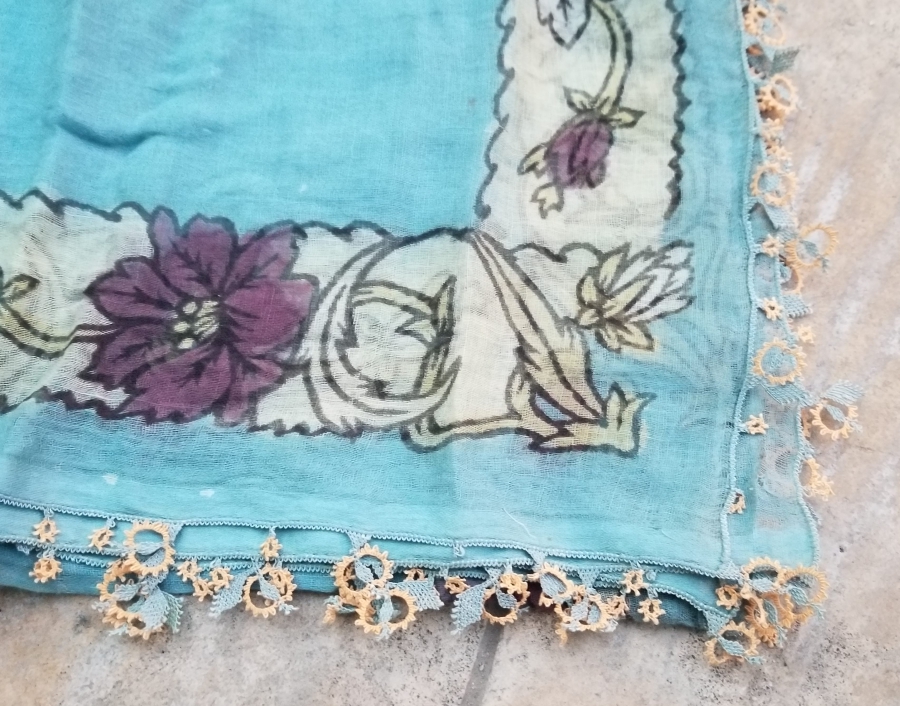 YAZMASI KIRKAĞAÇ BASKI İĞNE OYALI YAZMA