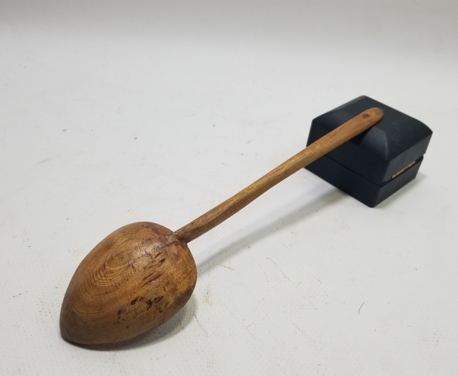 ÜZERİ BEYİT YAZILI OSMANLI DÖNEMİ TAHTA KAŞIK