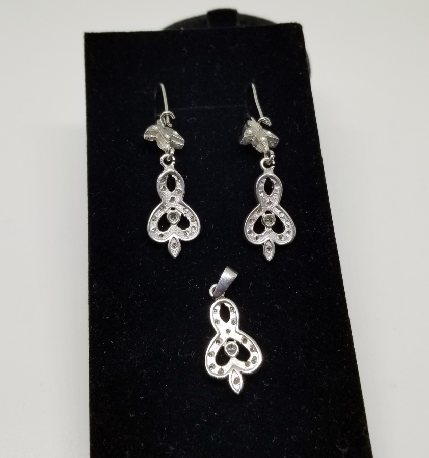 SONSUZLUK MODELİ KOLYE KÜPE TAKIMI