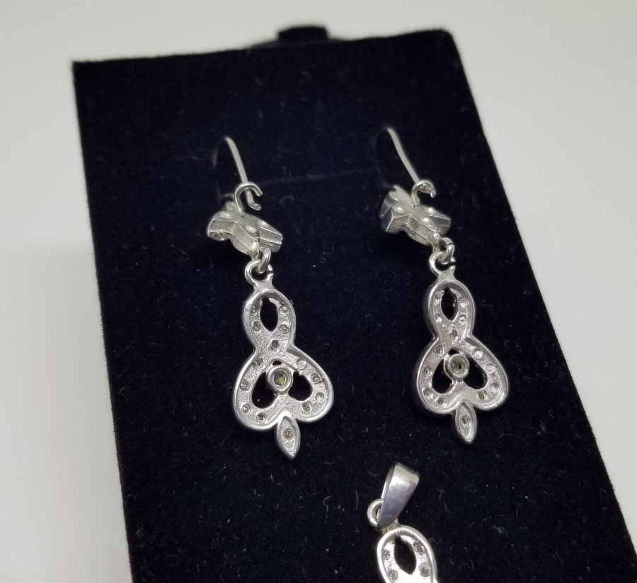 SONSUZLUK MODELİ KOLYE KÜPE TAKIMI