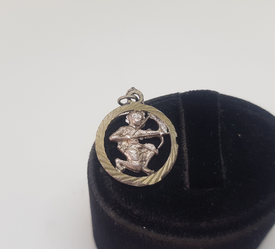 EL YAPIMI YAY BURCU GÜMÜŞ KOLYE UCU