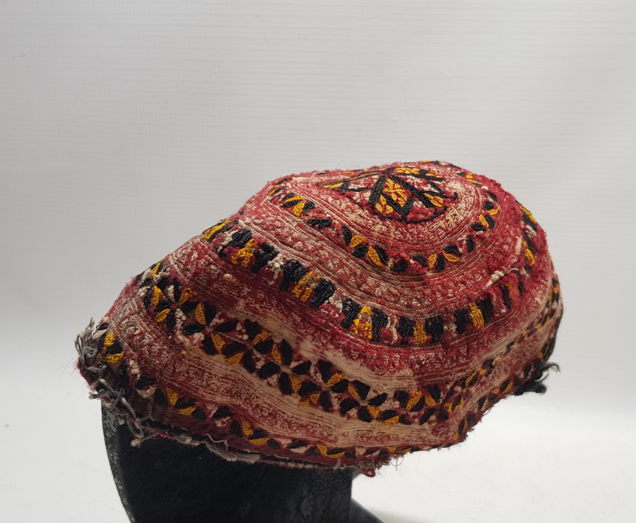 OSMANLI DÖNEMİ NADİR TİPTE EL İŞİ DAMAT TAKKESİ