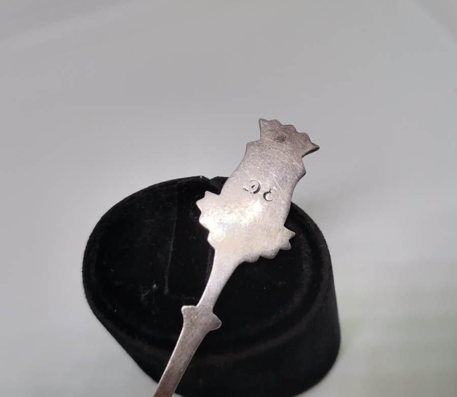 KABARTMA İŞÇİLİKLİ GÜMÜŞ KAPLAMA ANTİKA KAŞIK