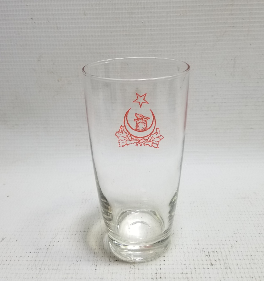 CUMHURİYET BAŞLARI ÇOK NADİR ÜZERİ BOZKURT VE AY YILDIZLI BARDAK