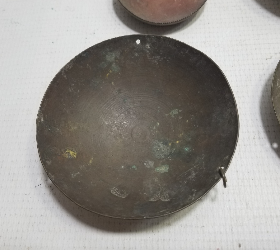 OSMANLI DÖNEMİ DAMGALI TERAZİ KEFELERİ LOTU