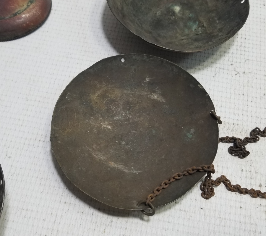 OSMANLI DÖNEMİ DAMGALI TERAZİ KEFELERİ LOTU