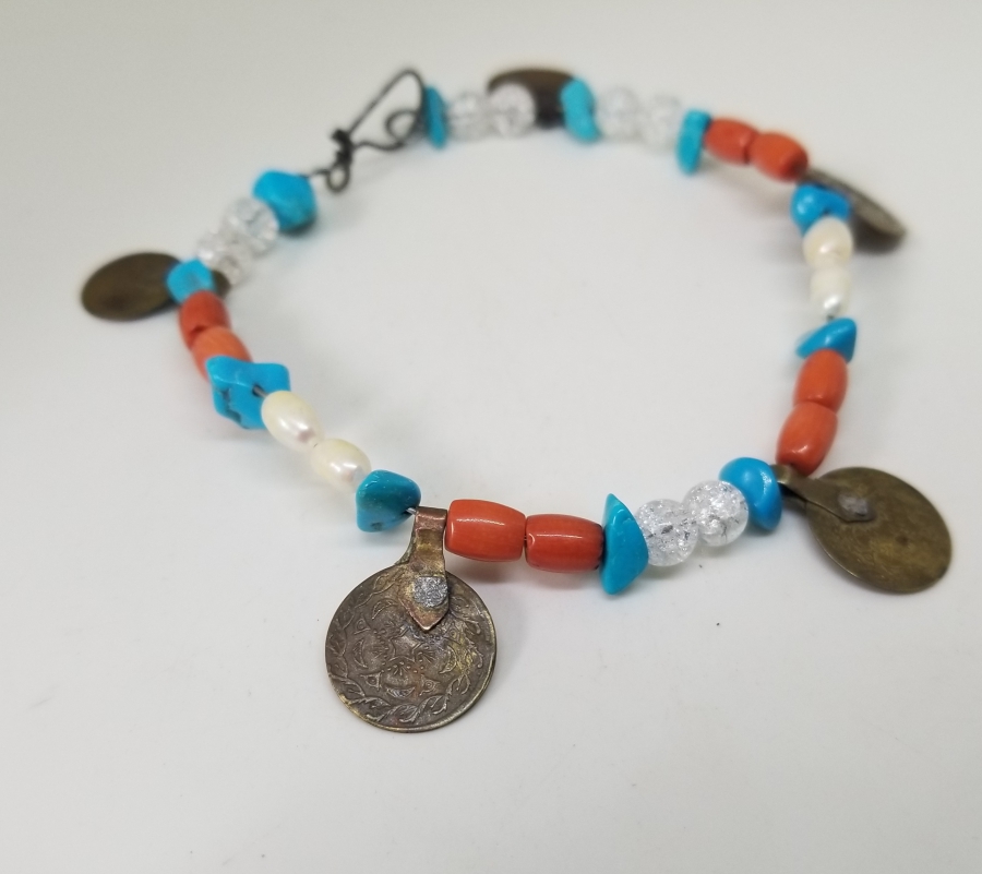 OSMANLI PARÇALARDAN YAPILMIŞ ÖZEL DİZAYN BİLEKLİK