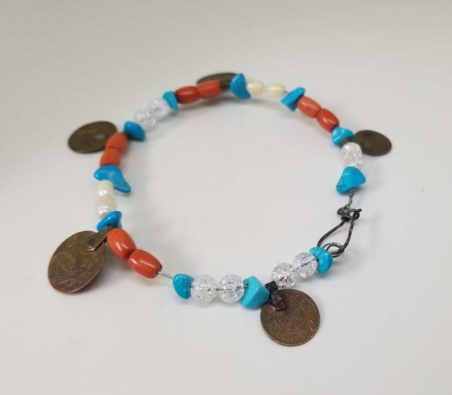 OSMANLI PARÇALARDAN YAPILMIŞ ÖZEL DİZAYN BİLEKLİK