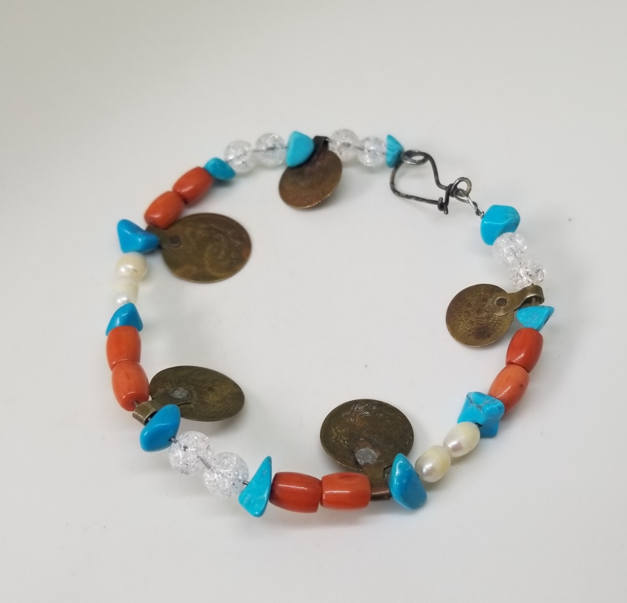 OSMANLI PARÇALARDAN YAPILMIŞ ÖZEL DİZAYN BİLEKLİK