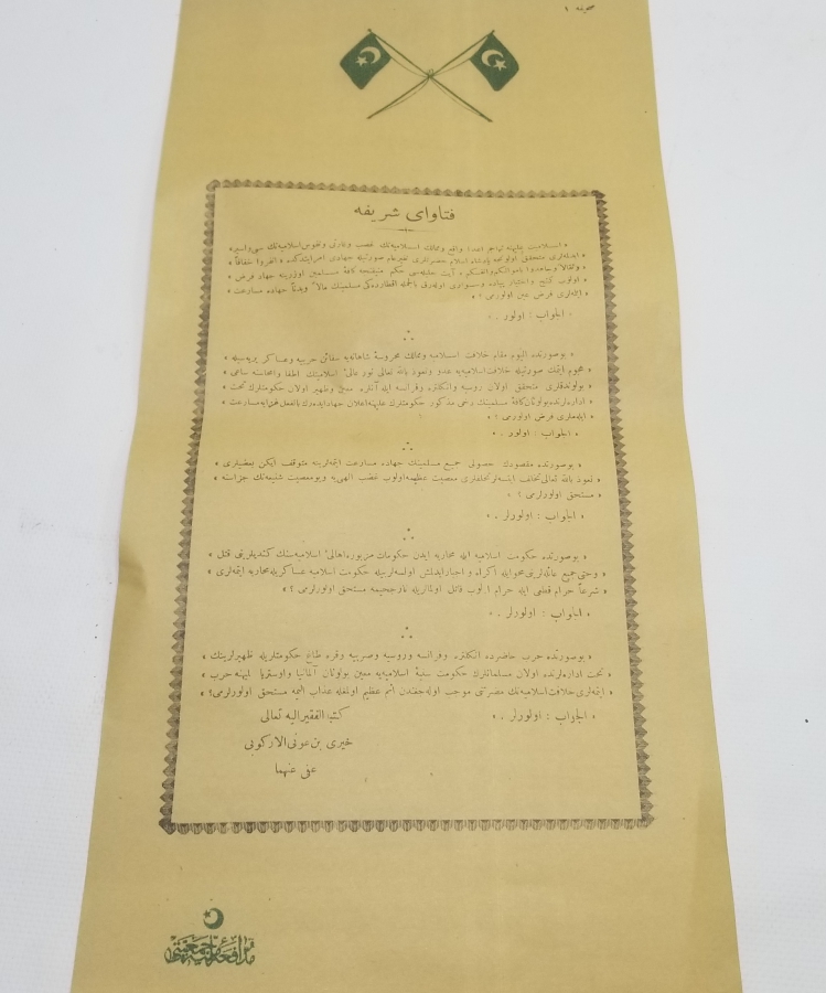 1. DÜNYA SAVAŞI OSMANLICA SEFERBERLİK İLANI VE CİHAD FETVASI