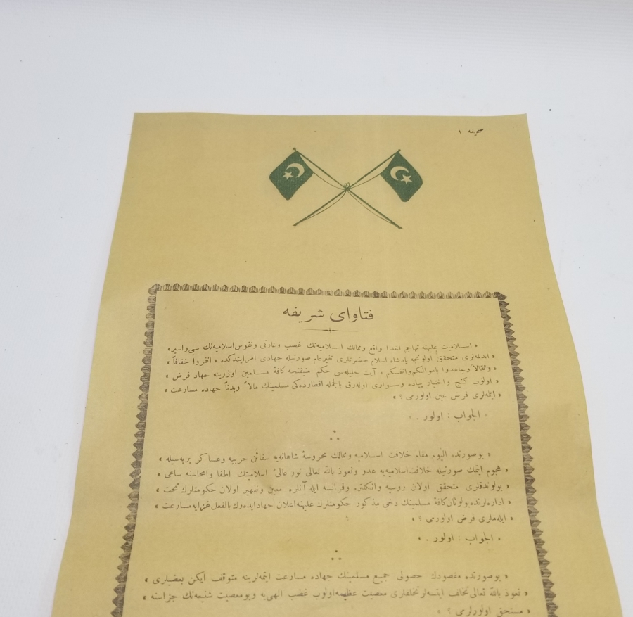 1. DÜNYA SAVAŞI OSMANLICA SEFERBERLİK İLANI VE CİHAD FETVASI