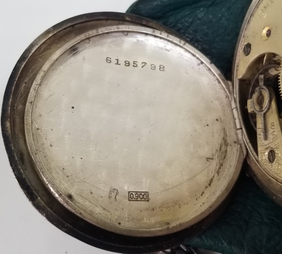 ORİJİNAL GÜMÜŞ KÖSTEĞİYLE KURMALI OMEGA CEP SAATİ