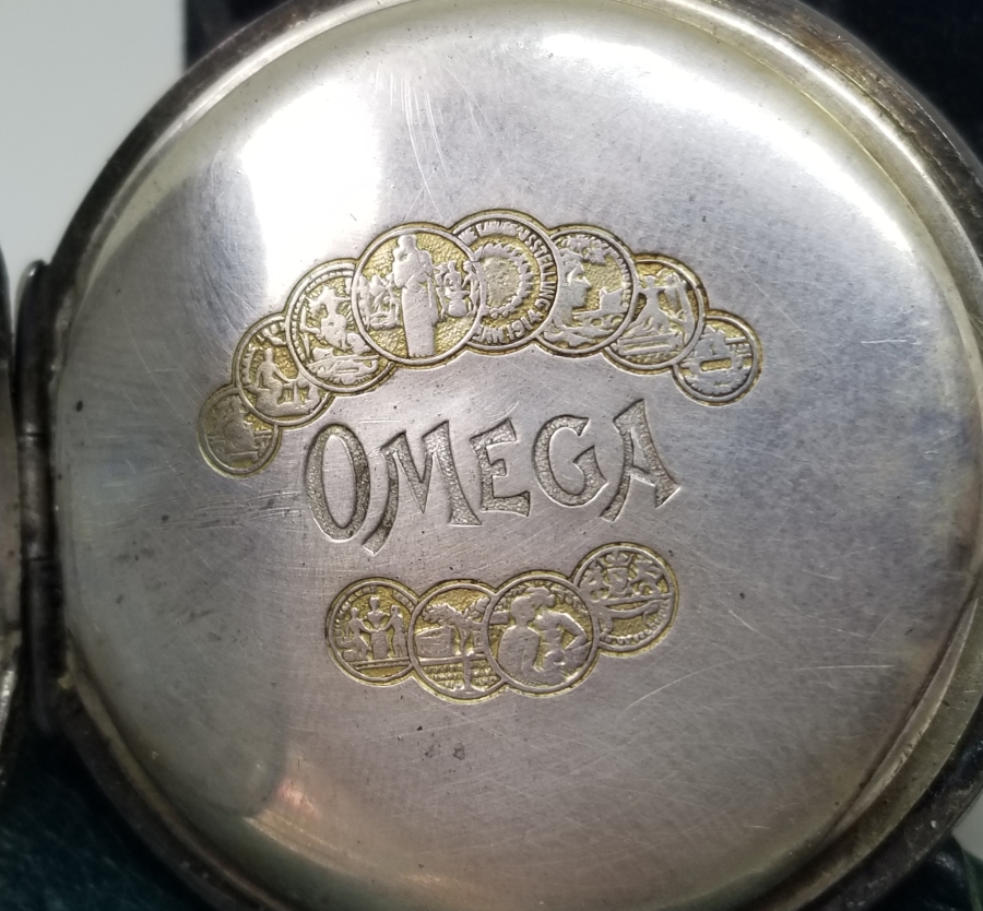 ORİJİNAL GÜMÜŞ KÖSTEĞİYLE KURMALI OMEGA CEP SAATİ