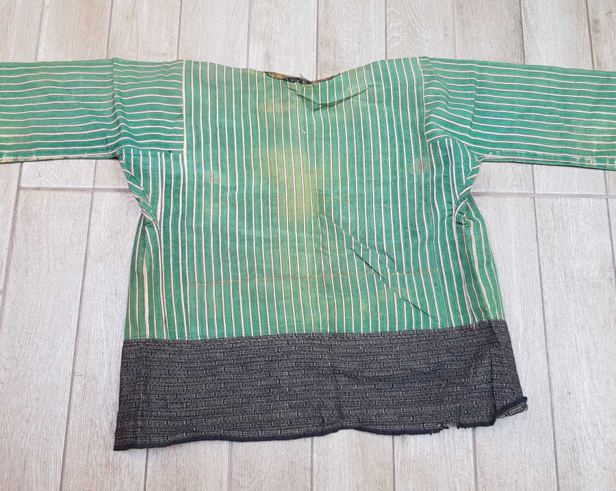 SIRMA VE İPEK İBRİŞİM İŞLEMELİ OSMANLI DÖNEMİ ŞALVAR ÜSTLÜĞÜ