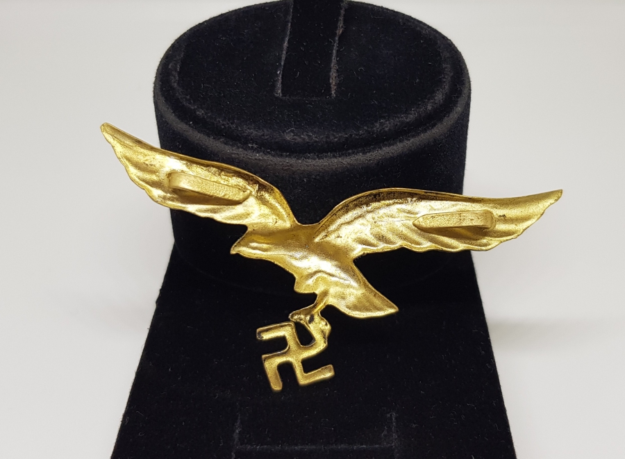 2. DÜNYA SAVAŞI NADİR NAZİ HAVACI SUBAY ŞAPKA KOKARTI
