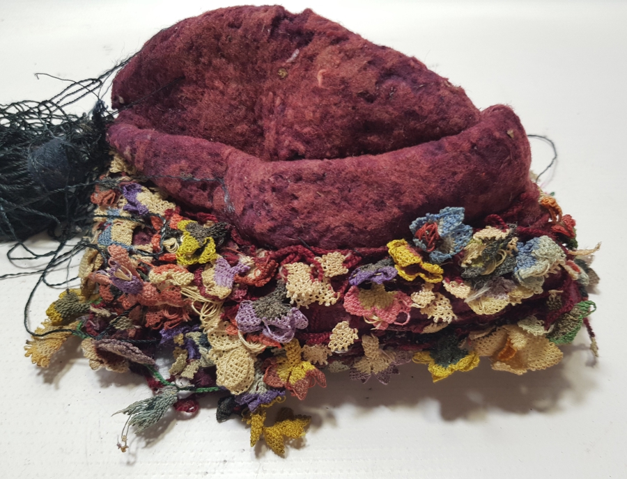 OSMANLI DÖNEMİ ÇOK NADİR İĞNE OYALI EFE FESİ