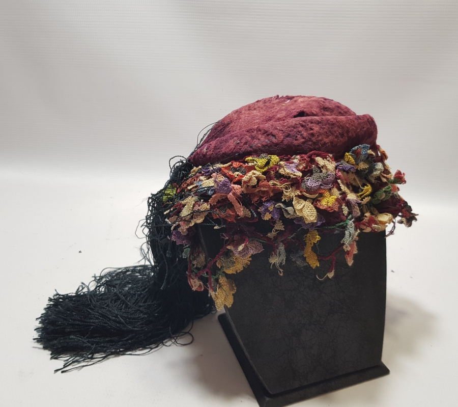 OSMANLI DÖNEMİ ÇOK NADİR İĞNE OYALI EFE FESİ