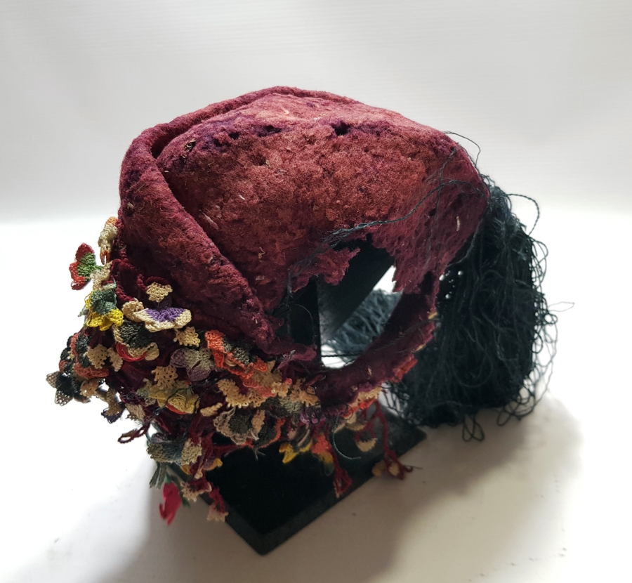 OSMANLI DÖNEMİ ÇOK NADİR İĞNE OYALI EFE FESİ