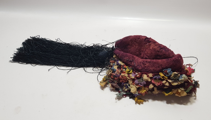 OSMANLI DÖNEMİ ÇOK NADİR İĞNE OYALI EFE FESİ