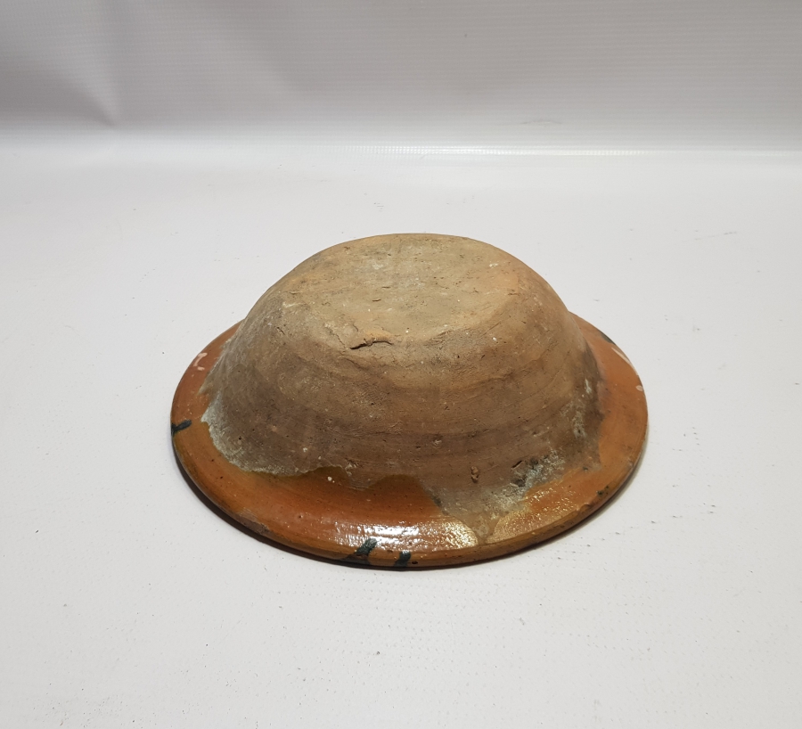 OSMANLI DÖNEMİ AKITMA İŞÇİLİKLİ NADİR KINIK KASE