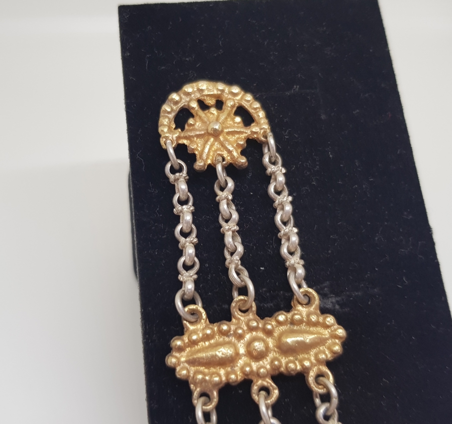 OSMANLI DÖNEMİ AY YILDIZLI GÜMÜŞ KÖSTEK SALLAMASI