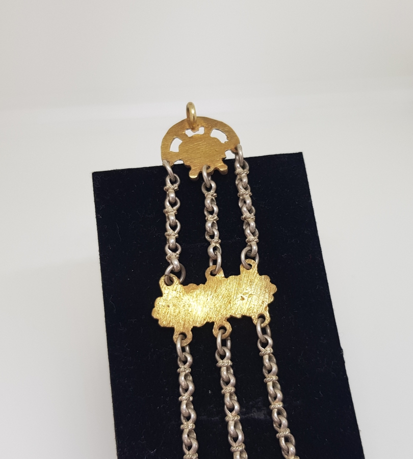 OSMANLI DÖNEMİ AY YILDIZLI GÜMÜŞ KÖSTEK SALLAMASI