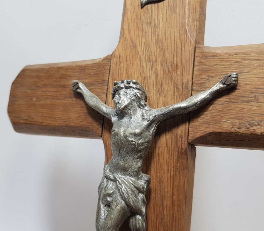 ÜZERİNDE HZ İSA BULUNAN BÜYÜK BOY ANTİKA RUM HACI