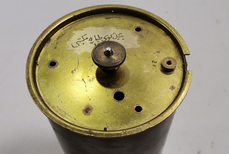 ÜZERİ OSMANLICA YAZILI YEŞİLKÖY TEYYARE MEKTEBİNE AİT HAVA DURUMU KAYIT CİHAZI